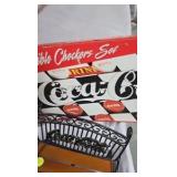 Coca Cola Checkers, Monopoly, Light Set, Minature Decorative Bench