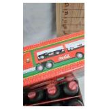 Vintage Coke Bottles with 2001 Holiday Dual Classic Carrier