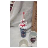 Coca Cola Cup Lot with tin Cup/Train Car. Era Mug w/box