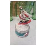 Coke Delivery Truck from Snow Village and Glasses