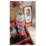 Coca Cola Themometer, Bottle Opener, 4 cases bottles