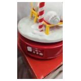 Coca Cola Clock and Rotatin Polar Bear Figure