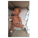 Vintage Dolls and Bears and Push Toy w/bell