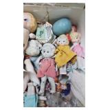 Older Easter , Porcelain Dolls, Lemon Pitcher, Easy Vacumm and Misc