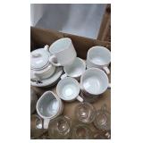 Shell Trinket Box, Tea Set, Painted Egg Décor