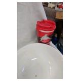 Set of Coke Mixing Bowls, glasses, etc