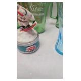 Coke Delivery Truck from Snow Village and Glasses