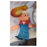Vintage Wall Shelves and Popeye Puppet