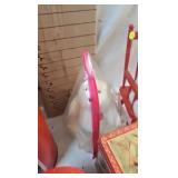 Coca Cola Bear in Rocker and Coke Wastebasket