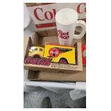 Coca Cola 1949 Delivery Truck and Misc Cups