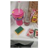 Coke Glass Pitcher, Bottles, Playing Cards