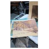 Vintage décor bowl, Doll, Snowman, Wall Shelf/planter