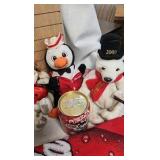 Coca Cola Musical Bank w Bears, tins, Planter, etc