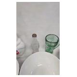 Set of Coke Mixing Bowls, glasses, etc