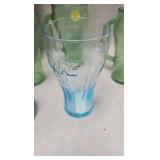 Coke Delivery Truck from Snow Village and Glasses