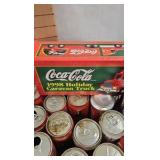 Coke Wood Case, Bottles, Cans, 1998 Holiday Carrier