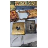 Lot of Cardboard and Wood Pencil/Trinket Boxes