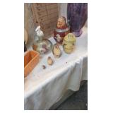 Frog Basket, vases, Planters, Misc