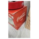 Coca Cola Clock and Rotatin Polar Bear Figure