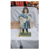 Vintage Books, Cut Outs, Dr Miles Heart Cure Ad Cardboard Cut out