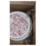 Plates, Baby Shoes, Pin Cushion, Etc