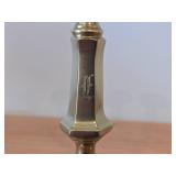 Lot of (2) Brass Candle Holders 10"