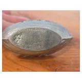 Vintage Viking Ship Norsk Tinn Pewter Salt Cellar