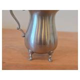 Vintage Pewter Claw Foot Creamer by Preisner #2061