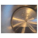 Vintage Pewter Footed Bowl by Vaga Norsk Tinn (Norway) / Ornate Rosemaling design / #31 2 3/4" x 4 1/2"