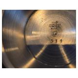 Vintage Pewter Footed Bowl by Vaga Norsk Tinn (Norway) / Ornate Rosemailing design / #31 3 1/2" x 6 1/2"