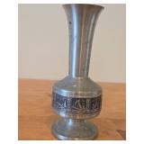 Vintage 7 1/2" Norsk Tinn Pewter Bud Vase by Selandia (Norway)
