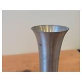 Vintage 7 1/2" Norsk Tinn Pewter Bud Vase by Selandia (Norway)
