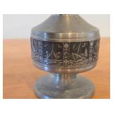 Vintage 7 1/2" Norsk Tinn Pewter Bud Vase by Selandia (Norway)
