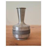 Vintage 6" Norsk Tinn Pewter Table Vase by Menuett (Norway)