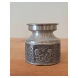 Vintage 3 1/2" Norsk Tinn Pewter Candle Holder (Norway)
