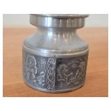 Vintage 3 1/2" Norsk Tinn Pewter Candle Holder (Norway)