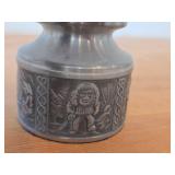 Vintage 3 1/2" Norsk Tinn Pewter Candle Holder (Norway)