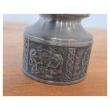 Vintage 3 1/2" Norsk Tinn Pewter Candle Holder (Norway)