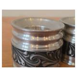 Lot of (2) Vintage 2 3/4" Norsk Tinn Pewter Candleholders (Norway)