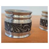 Lot of (2) Vintage 2 3/4" Norsk Tinn Pewter Candleholders (Norway)