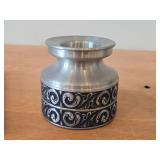 Lot of (2) Vintage Norsk Tinn Pewter Candleholders (Norway)