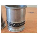 Vintage Pewter Cup and Beer Tankard (Norway)