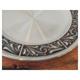 Lot of (2) Vintage 7-1/4" and 9" Pewter Plates (Norway)