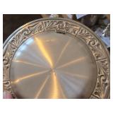 Lot of (2) Vintage 7-1/4" and 9" Pewter Plates (Norway)