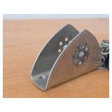 Lot of (7) Norsk Tinn Pewter Housewares - (4) Napkin Holders, (1) Napkin Holder by Rolf, (2) Salt and Pepper Shakers (Norway)