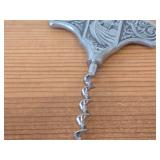 Konge Tinn Norway Pewter Corkscrew and Pewter Pitcher / Vase