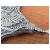 Konge Tinn Norway Pewter Corkscrew and Pewter Pitcher / Vase