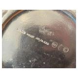 Pewter Holloware Covered Casserole / Cabbage Leaf design / 9" x 13"