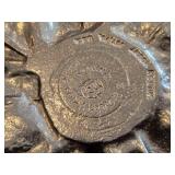 14" Pewter Serving Tray / Cabbage Leaf design