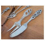 Lot of (15) 210-grams (total) 925 Sterling Silver Utensils